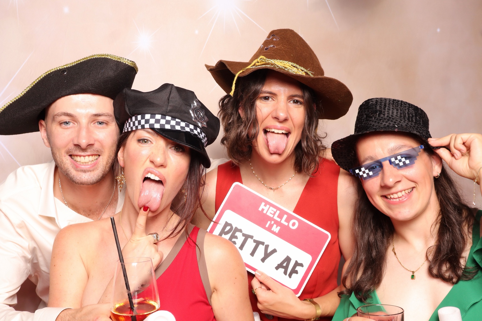 Guests enjoying an IkonikShots photo booth experience